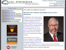 Tablet Screenshot of leehornberger.com